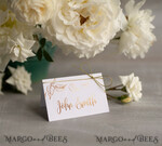 PLATZKARTEN / TISCHKARTEN  
 Luxus Premium Glitzer/ Gold/ Silber/ Roségold Elegante goldene Folien-Hochzeitsplatzkarten, weiße Hochzeits-Eskortkarten mit goldenem Schnur, romantische Platzkarten, Tischnamenskarten, moderne Hochzeitsdekoration2