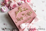 RINGTRÄGERBOXEN & KISSEN Samtkästchen für den Trauungszeremonie Ringbox für die Hochzeitszeremonie 3 Ringe, Blush Pink Golden Samt Hochzeitsringbox für die Zeremonie, Glamour Hochzeitsringboxen für ihn und sie, Luxus Samt Ringbox doppelt, individuelle Farben.12