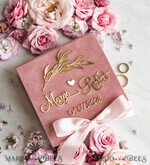 RINGTRÄGERBOXEN & KISSEN Samtkästchen für den Trauungszeremonie Ringbox für die Hochzeitszeremonie 3 Ringe, Blush Pink Golden Samt Hochzeitsringbox für die Zeremonie, Glamour Hochzeitsringboxen für ihn und sie, Luxus Samt Ringbox doppelt, individuelle Farben.12