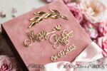 RINGTRÄGERBOXEN & KISSEN Samtkästchen für den Trauungszeremonie Rosa Goldene Samt Hochzeitsringbox für die Zeremonie, Ringbox für die Hochzeitszeremonie 3 Ringe Samt, Boho Glam Hochzeitsringboxen für ihn und sie, Luxuriöse Samt Ringbox doppelte individuelle Farben9