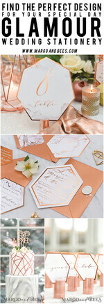 TISCHDEKORATIONSCHILDER   Glitzer Geometrische Hochzeitsdekoration, Kupferfolie Hochzeitstischnummern, Marmor Glamour Hochzeitstischschild, bearbeitbarer Text, geometrisches Kupfer-Marmor Hochzeitsschild, luxuriöses Schild2