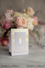 TISCHDEKORATIONSCHILDER   Glitzer Luxus Gold Arabische Hochzeits Tischnummern, Glamour Golden Shine Hochzeits Tischkarten, Elegante handgemachte Hochzeitsdekoration, Glitzer moderne minimalistische Hochzeitsstationery4
