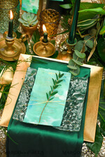 MENÜ & PROGRAMME  
 Glitzer/ Luxus Premium Minimalistisches Aquarell Hochzeitsmenü, Einfach elegante grüne Menükarten mit goldener Schnur, Romantisches Dinner-Menü mit gezacktem Rand für eine grüne Hochzeit, Einzigartige Schreibwaren5