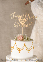 TORTENDEKORATION  
 Gold
 Topper, eleganter Kuchen-Topper3