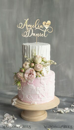 TORTENDEKORATION  
 Gold
 Topper, goldener Kuchen-Topper4