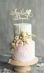 TORTENDEKORATION  
 Gold
 Topper, goldener Kuchen-Topper4
