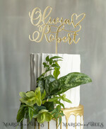TORTENDEKORATION  
 Gold
 Topper, eleganter Kuchentopper3