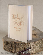 HOCHZEITS-GÄSTEBÜCHER Rustikales Holzgraviertes Fotoalbum Holz Hochzeitsalbum Boho Fotokabine Buch4