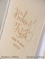 HOCHZEITS-GÄSTEBÜCHER Rustikales Holzgraviertes Fotoalbum Holz Hochzeitsalbum Boho Fotokabine Buch4
