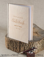 HOCHZEITS-GÄSTEBÜCHER Rustikales Holzgraviertes Fotoalbum Holz Hochzeitsalbum Boho Fotokabine Buch4