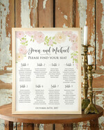 TISCHPLÄNE UND WILLKOMMENSCHILDER FÜR HOCHZEITEN Aquarell 1