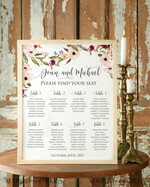 TISCHPLÄNE UND WILLKOMMENSCHILDER FÜR HOCHZEITEN Aquarell 1
