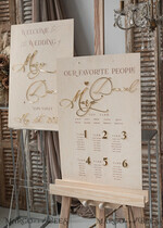 TISCHPLÄNE UND WILLKOMMENSCHILDER FÜR HOCHZEITEN rustikal rustikales Holz & Gold Hochzeitswillkommensschild, Boho Goldene Hochzeitsdekoration, personalisiertes Hochzeitsschild, Hochzeitsboard, Willkommenshochzeitsboard17