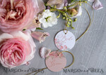 PLATZKARTEN / TISCHKARTEN  
 Romantisches Boho/ Botanisch/ Floral Elegante Rosen-Hochzeitsplatzkarten, romantische blassrosa Hochzeitsplatzkarten, luxuriöse Hochzeitskarten, handgemachte Hochzeitskarten.1