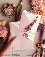 HOCHZEITS EINLADUNGEN moderne Kalligraphie / feine Kunst Feine Kunst Elfenbein Gold Hochzeitskarte, Echte Heide Blumen Hochzeitskarte, Französische Provence Einladungskollektion, Kranz Monogramm Hochzeitskarte Set, Zinnenrand Einladungen, Zerrissene Kante Hochzeitskarten gold, Feine Kunst Hochzeitskarten Set, Zinnenrand Papier18