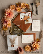 HOCHZEITS EINLADUNGEN moderne Kalligraphie / feine Kunst Herbst Terracotta Acryl Hochzeitskarten Set, Echte Pampasgras Florale Hochzeitskarten, Kupfer Französische Provence Einladungset, Rost Pampasgras Boho Hochzeitskarten Set, Moderne Fein Kunst Burnt Orange Hochzeitskarten Set22