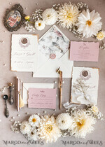 HOCHZEITS EINLADUNGEN moderne Kalligraphie / feine Kunst Fine Art Blush Hochzeitsinvitation, Echte Baby Atem Blumige Hochzeitsinvitation, Französische Provence Einladungssuite, Gypsophila Hochzeitsinvitation Suite, Zierte Kante Einladungen, Zerrissene Kante Hochzeitsinvitationen gold, Fine Art Hochzeitsinvitation Suite14