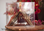 KARTONBOXEN  
 Acrylkartenbox Klarer Hochzeits-Wunschbrunnen Acryl Geldgeschenkkartenbox, Personalisierte Hochzeitskartenbox, Acrylkartenbox, Hochzeitskartenbox mit Deckel, Hochzeitsgeldbox, Hochzeitskartenbox, Hochzeitskartenhalter16