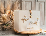 KARTONBOXEN  
 Acrylkartenbox Elegantes gefrorenes Hochzeitsset aus Acryl-Kartenbox mit Schloss und Signierkarten & Geschenken, personalisierte Hochzeitskartenbox, klare Kartenbox, Hochzeitskartenbox mit Deckel, Hochzeitsgeldbox, Hochzeitskartenhalter.25