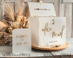 KARTONBOXEN  
 Acrylkartenbox Elegantes gefrorenes Hochzeitsset aus Acryl-Kartenbox mit Schloss und Signierkarten & Geschenken, personalisierte Hochzeitskartenbox, klare Kartenbox, Hochzeitskartenbox mit Deckel, Hochzeitsgeldbox, Hochzeitskartenhalter.25