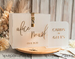 KARTONBOXEN  
 Acrylkartenbox Elegantes gefrorenes Hochzeitsset aus Acryl-Kartenbox mit Schloss und Signierkarten & Geschenken, personalisierte Hochzeitskartenbox, klare Kartenbox, Hochzeitskartenbox mit Deckel, Hochzeitsgeldbox, Hochzeitskartenhalter.25