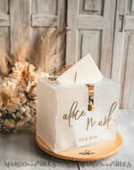 KARTONBOXEN  
 Acrylkartenbox Elegantes gefrorenes Hochzeitsset aus Acryl-Kartenbox mit Schloss und Signierkarten & Geschenken, personalisierte Hochzeitskartenbox, klare Kartenbox, Hochzeitskartenbox mit Deckel, Hochzeitsgeldbox, Hochzeitskartenhalter.25