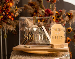 KARTONBOXEN  
 Acrylkartenbox Elegantes klares Hochzeitsset, Acrylkartenbox mit Schloss und Signierkarten & Geschenken, personalisierte Hochzeitskartenbox, klare Kartenbox, Hochzeitskartenbox mit Deckel, Hochzeitsgeldbox, Hochzeitskartenhalter19