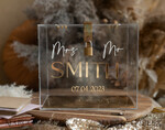 KARTONBOXEN  
 Acrylkartenbox Moderne klare Hochzeitswunschbox aus Acryl mit Schloss, personalisierte Hochzeitskartenbox, klare Kartenbox, Hochzeitskartenbox mit Deckel, Hochzeitsgeldbox, Hochzeitskartenhalter.11