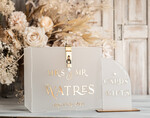 KARTONBOXEN  
 Acrylkartenbox Elegantes gefrorenes Hochzeitsset Acryl-Kartenbox mit Schloss und Karten & Geschenken, personalisierte Hochzeitskartenbox, klare Kartenbox, Hochzeitskartenbox mit Deckel, Hochzeitsgeldbox, Hochzeitskartenhalter17