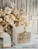 KARTONBOXEN  
 Acrylkartenbox Elegantes gefrorenes Hochzeitsset Acryl-Kartenbox mit Schloss und Karten & Geschenken, personalisierte Hochzeitskartenbox, klare Kartenbox, Hochzeitskartenbox mit Deckel, Hochzeitsgeldbox, Hochzeitskartenhalter17