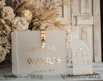 KARTONBOXEN  
 Acrylkartenbox Elegantes gefrorenes Hochzeitsset Acryl-Kartenbox mit Schloss und Karten & Geschenken, personalisierte Hochzeitskartenbox, klare Kartenbox, Hochzeitskartenbox mit Deckel, Hochzeitsgeldbox, Hochzeitskartenhalter17