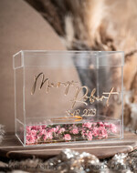 KARTONBOXEN  
 Acrylkartenbox Moderne klare Hochzeitswunschbrunnen Acryl Geldgeschenkkartenbox mit Regal für Blumen, personalisierte Hochzeitskartenbox, Acrylkartenbox, Hochzeitskartenbox mit Deckel, Hochzeitsgeldbox, Hochzeitskartenbox.10