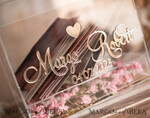 KARTONBOXEN  
 Acrylkartenbox Elegante klare Hochzeits-Wunschbrunnen-Acryl-Geldgeschenkkartenbox mit Regal für Blumen, personalisierte Hochzeitskartenbox, Acrylkartenbox, Hochzeitskartenbox mit Deckel, Hochzeitsgeldbox, Hochzeitskartenbox.12
