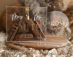 KARTONBOXEN  
 Acrylkartenbox Elegantes klares Hochzeitsset Acrylkartenbox mit Schloss und Karten für Geschenke, personalisierte Hochzeitskartenbox, klare Kartenbox, Hochzeitskartenbox mit Deckel, Hochzeitsgeldbox, Hochzeitskartenhalter16