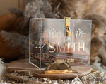KARTONBOXEN  
 Acrylkartenbox Moderne klare Hochzeits-Set Wunschbrunnen-Kartenbox mit Schloss und Tischschildern für Karten & Geschenke, personalisierte Hochzeitskartenbox mit Deckel und Schild, Hochzeitsgeldbox, Hochzeitskartenhalter.14