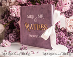 HOCHZEITS-GÄSTEBÜCHER Instax Sofortbildbuch Mauve Gold Acryl Hochzeitsgastbuch personalisiert, Velvet Dusty Rose Sofortfotobuch Boho Elegant Instax Hochzeitsfoto Gastbuch14