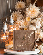 HOCHZEITS-GÄSTEBÜCHER Instax Sofortbildbuch Fall beige Gold Acryl Hochzeitsgäste Buch Personalisierte und Bogen Acryl Schild Set, Tan Taupe Samt Sofortbildbuch Boho Elegante Instax Hochzeitsfoto Gästebuch, Erdige Acryl Instax Gästebuch Schild, Neutrales Samt Fotobuch.28