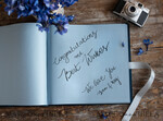 HOCHZEITS-GÄSTEBÜCHER Instax Sofortbildbuch Personalisierte blaue Hochzeitsgäste-Buch, Instant Hochzeitsfoto-Buch Instax • Samt Hochzeitsfoto-Gästebuch8
