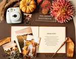 HOCHZEITS-GÄSTEBÜCHER Instax Sofortbildbuch Fall Terracotta Gold Acryl Hochzeitsgäste Buch Persönlich, Samt Rost Sofortbildbuch Boho Elegant Instax Hochzeitsfoto Gästebuch14
