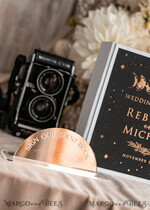 HOCHZEITS-GÄSTEBÜCHER Instax Sofortbildbuch Fotoalbum Hochzeits-Gästebuch personalisiert mit Bogen-Spiegel-Schild-Set, Schwarz Gold Sofortfoto-Buch Boho Halloween Instax Hochzeitsfoto-Gästebuch12