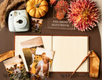HOCHZEITS-GÄSTEBÜCHER Instax Sofortbildbuch Fall Terracotta Gold Acryl Hochzeitsgäste-Buch personalisiert und Unterschriften-Set, Velvet Rust Sofortbildbuch Boho Elegant Instax Hochzeitsfoto Gästebuch18