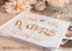 HOCHZEITS-GÄSTEBÜCHER Instax Sofortbildbuch Reines Weißes Gold Acryl Hochzeitsgäste Buch Personalisierte und Unterschriften Set, Samt Sofortfoto Buch Boho Eleganter Instax Hochzeitsfoto Gästebuch24
