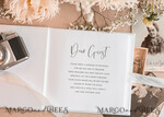 HOCHZEITS-GÄSTEBÜCHER Instax Sofortbildbuch Reines Weißes Gold Acryl Hochzeitsgäste Buch Personalisierte und Unterschriften Set, Samt Sofortfoto Buch Boho Eleganter Instax Hochzeitsfoto Gästebuch24