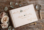 HOCHZEITS-GÄSTEBÜCHER Instax Sofortbildbuch Personalisierte Hochzeits-Gästebuch, Holz Sofortbildbuch • LoveBirds Rustikales Instax Hochzeitsfoto-Gästebuch8