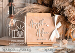 HOCHZEITS-GÄSTEBÜCHER Instax Sofortbildbuch Hochzeit Beige Gästebuch Personalisierte und Unterschriften-Set, Samt Sofortbildbuch Boho Elegantes Instax Hochzeitsfoto Gästebuch16