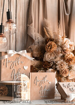 HOCHZEITS-GÄSTEBÜCHER Instax Sofortbildbuch Hochzeit Beige Gästebuch Personalisierte und Unterschriften-Set, Samt Sofortbildbuch Boho Elegantes Instax Hochzeitsfoto Gästebuch16