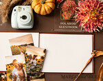 HOCHZEITS-GÄSTEBÜCHER Instax Sofortbildbuch Fall Terracotta Gold Acryl Hochzeits-Gästebuch Personalisiert, Samt Rost Sofortbildbuch Boho Elegant Instax Hochzeitsfoto Gästebuch16
