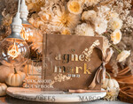 HOCHZEITS-GÄSTEBÜCHER Instax Sofortbildbuch Herbst beige Gold Acryl Hochzeitsgästebuch personalisiert und Acrylschild-Set, Tan Taupe Samt Sofortbildbuch Boho Elegant Instax Hochzeitsfotogästebuch, Erdtönige Acryl Instax Gästebuchschild, Neutraler Samt Fotobuch.28