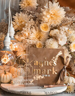 HOCHZEITS-GÄSTEBÜCHER Instax Sofortbildbuch Herbst beige Gold Acryl Hochzeitsgästebuch personalisiert und Acrylschild-Set, Tan Taupe Samt Sofortbildbuch Boho Elegant Instax Hochzeitsfotogästebuch, Erdtönige Acryl Instax Gästebuchschild, Neutraler Samt Fotobuch.28