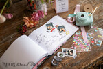 HOCHZEITS-GÄSTEBÜCHER Instax Sofortbildbuch Samt personalisiertes Hochzeits-Gästebuch Standbuch12